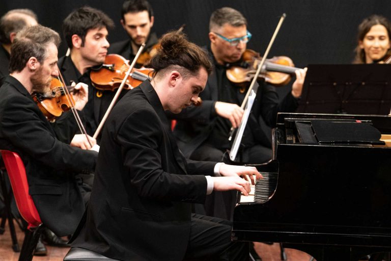 Thomas Masciaga, Classical Piano Performance at Auditorium Mozart in Ivrea, Italy.