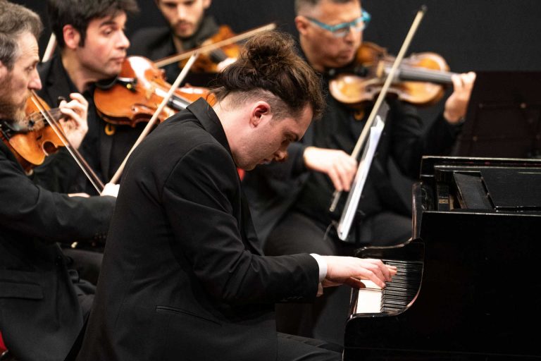 Thomas Masciaga, Classical Piano Performance at Auditorium Mozart in Ivrea, Italy.