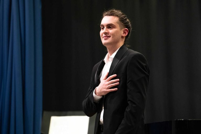 Thomas Masciaga, Classical Piano Performance at Auditorium Mozart in Ivrea, Italy.